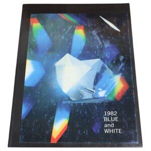 1982 Davis High School Yearbook "Blue And White" Hardcover Vintage Collectible
